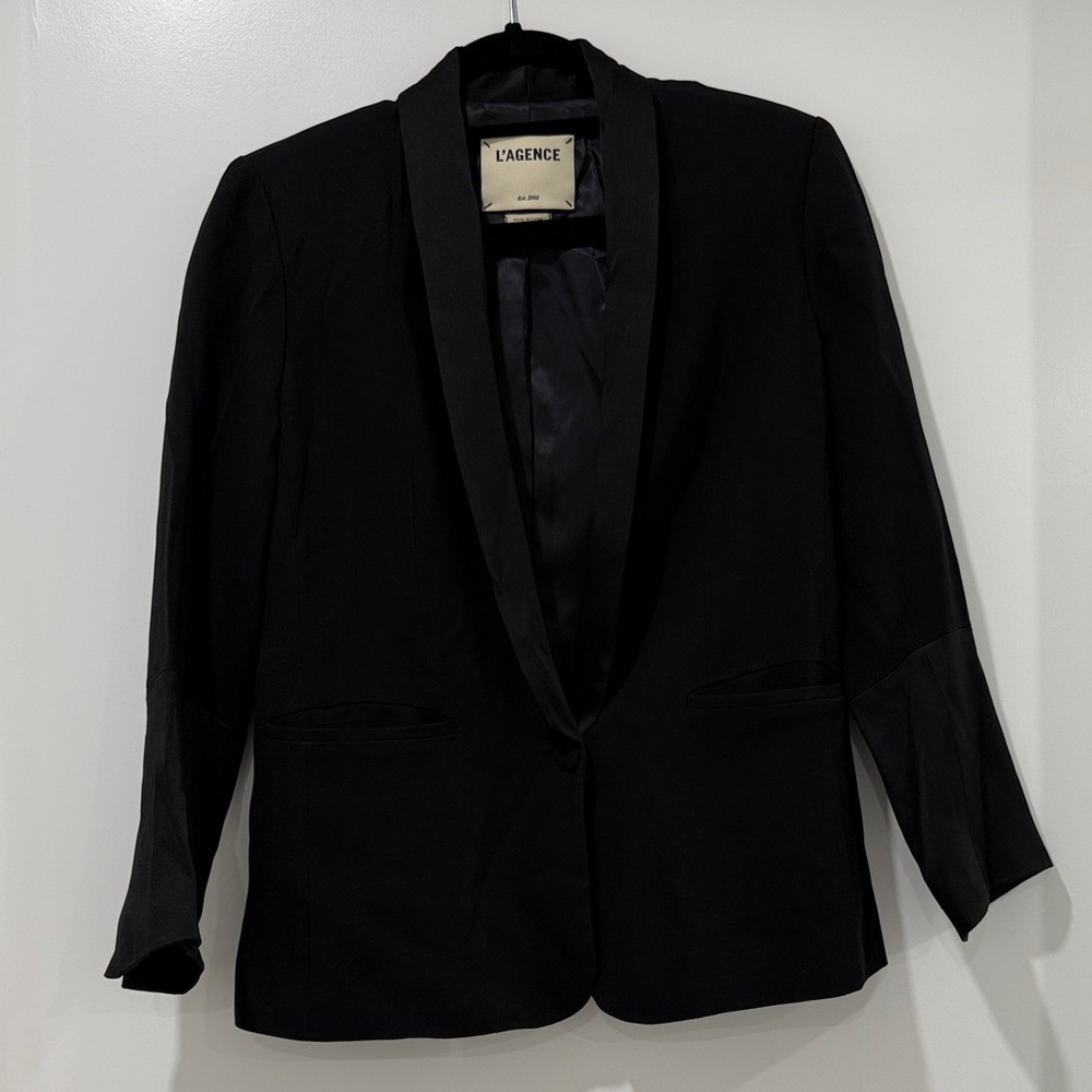 L'AGENCE Classic Black Jacket